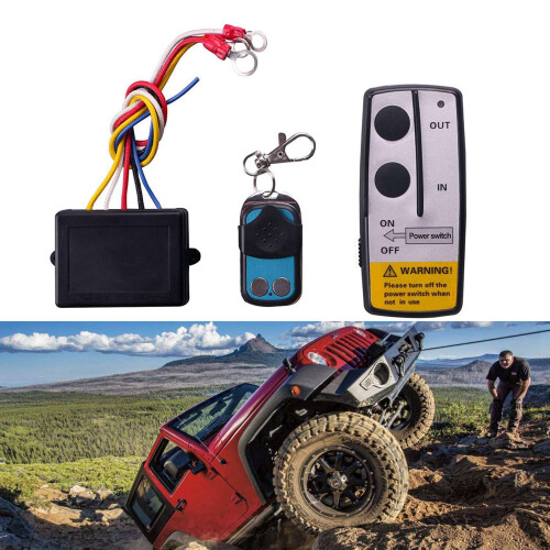 4X 12V 12Volt 50Ft Winch Wireless Remote Control Set for Truck  ATV Warn Ramsey 1