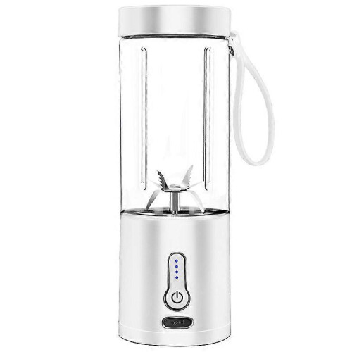 (WHITE) Juicing Cup Hand Juicer Fruit Blender Portable Juicer Electric Blender