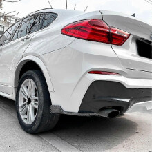 (Carbon Fiber Pattern) Rear Bumper Lip Splitter Spoiler Cover Protection For X4 F26 2014-2018 Accessories