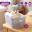 GEEZY GEEZY Plastic Storage Baskets Set of 6 Stackable Bathroom Kitchen Cupboard Organisers 6