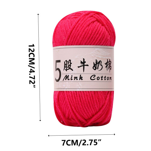 Fir de croșetat din bumbac cu 5 straturi – 48g 2
