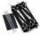 (Black) Dog Grooming Scissors Kit Professional Safety Thinning Shears 1