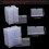 70 τεμάχια 8x4,2cm διαφανείς πλαστικές θήκες ετικετών για ράφια συρμάτινων ετικε 2