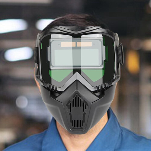 Automatic Dimming Welding Helmet with Light Protection Welding Protector Shield Detachable Welding Caps for Welders 2