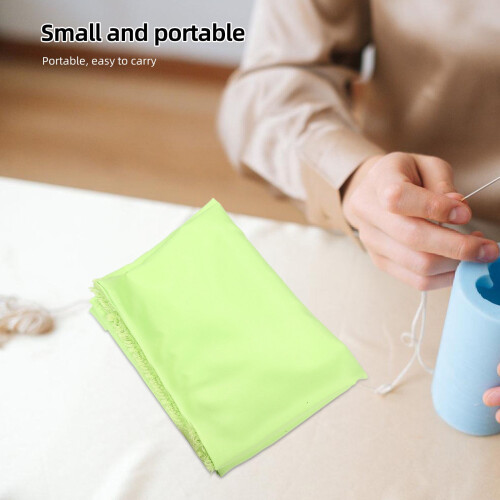 Drap en polyester vert clair 160 x 100 cm 1