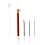 Rotes Punch-Needle-Stickset mit ergonomischem Griff 3