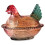 Home Tabletop Decor Chicken Jar - Crystal Glass Lidded Container for Candy & Snacks 1