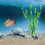 40PCS Artificial Decorative Plastic Aquarium Fish Tank Decoration Plastic Plants (Green) 9