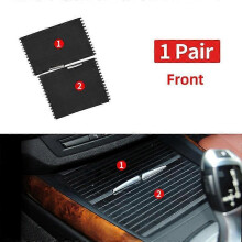 (Front 1 Pair) For Bmw X5 E70 X6 E71 Interior Water Cup Rack Car Center Console Cover Slide Roller Blind Car Mounts Drinks Holders 51166954943