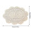 Retro kanten placemats beige 12x16 inch 3