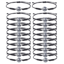20 PièCes Perles de Volley- Bracelets RéGlables Bracelet de Balle de Sport Inspirant pour les Joueurs D'éQuipe de Sport Adolescents