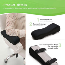 2 Cuscinetti Ergonomici per Braccioli, Copribraccioli per Sedia da Ufficio, Cuscino di Supporto per Gomiti per Computer e Gaming