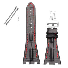 Compatible for 28mm Audemars/Piguet/AP/Royal/Oak Offshore Watch 15703 15710 15400 26470 26400 Watch Band Black-Red