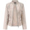 (Khaki, M) Women Leather Biker Jacket Coat 1
