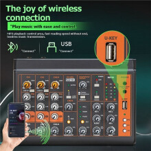 Mixer Audio Compatto per Computer, Cellulare, Registrazione, Scheda Audio Senza Driver, Trasmissione In Diretta, Home Stage, , USB.