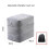Airplane, High-Speed Rail, and Inflatable Foot Mats, Three-Layer Adjustable Stool Cushions Light Gray 6