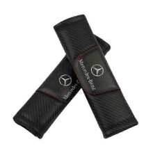 Scsyv Suitable for Mercedes-benz Car Seat Belt Shoulder Pad Leather Interior Decoration Seat Belt Shoulder Pad Cover (pair)