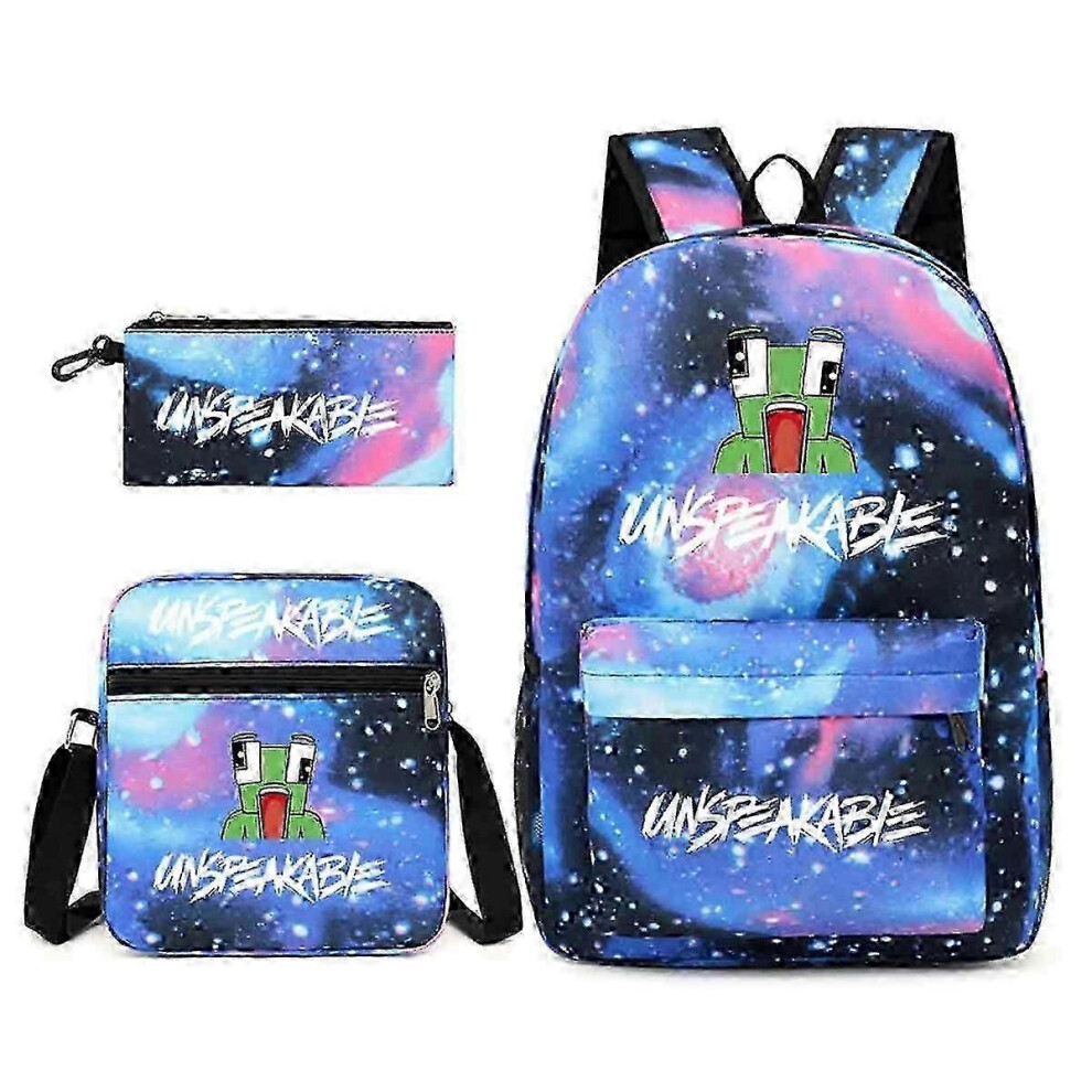 3Pcs/Set Unspeakable Backpack Student Bag Schoolbag-image