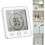 2024 Waterproof Shower Clock, Touch Shower Timer Clock (white) 1