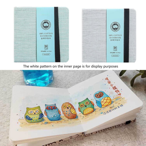 Square Watercolor Sketchbook 24 Sheets 4.7x4.7 Inch 1