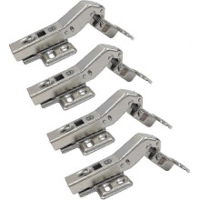 Soft-close 45-degree Corner Hinge with Damper - 35mm Cabinet Hinges for Multilateral Folding Doors (set Of 4)