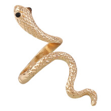 Adjustable Punk Rock Snake Ring For Women Retro Gothic Finger Jewelry Accessories Gold
