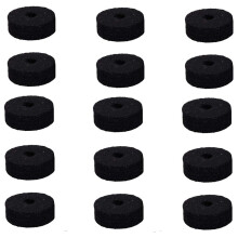 Round Soft Black Cy/Mb Stand  Washer Replacement, Suitable for 15 Sets of Drums