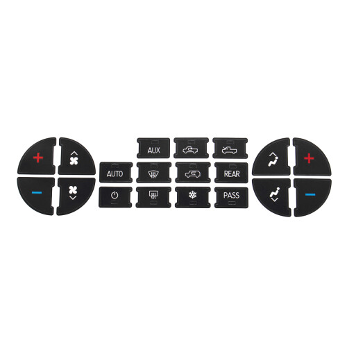 10 x AC Button Repair Kit Dash Replacement for  07-13 Vehicles Decal Stickers 1