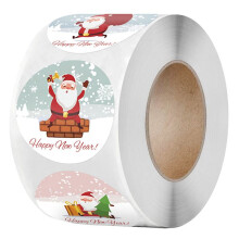 500 PièCes Joyeux NoëL Autocollants ThèMe de NoëL Sceau éTiquettes Autocollants pour Bricolage Cadeau Paquet Enveloppe Papeterie DéCor C