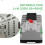 Single Phase Din Rail ATS 2P 125A AC220V Dual Power Automatic Transfer Electrical Selector Switches Uninterrupted 6