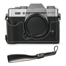 Compatible for Fujifilm Xt10 / Xt20 / Xt30 / Xt30 Ii Pu Leather Camera Case Bottom Half-body Protective Case with Hand Grip