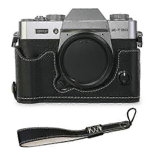Compatible for Fujifilm Xt10 / Xt20 / Xt30 / Xt30 Ii Pu Leather Camera Case Bottom Half-body Protective Case with Hand Grip