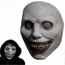 Creepy Party Halloween Masks, Scary Halloween Masks, Smiling Demon Mask, Natural Latex Halloween Mask