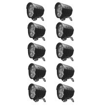 10X 36V-60V E-Bike Faro EScooter LED LáMpara Delantera Bicicleta EléCtrica Bicicleta Motocicleta Impermeable Juego de Bocina Faro