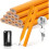 12 Pcs Carpenter Pencils 7 Inches Flat Octagonal Hard Construction Pencils with Sharpener 27.5'' Retractable Pull Pen 1