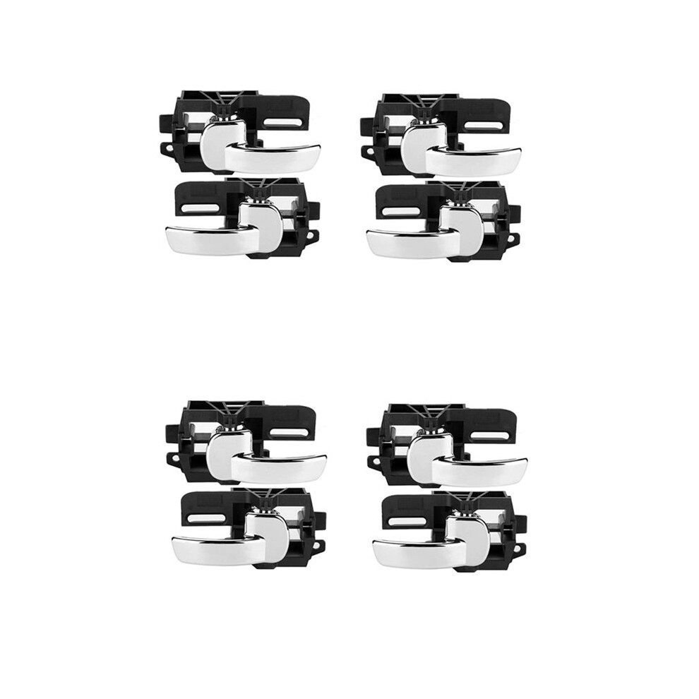 8X Door Handle Interior Inner Chrome Left Right For Qashqai J10 2007-2013 80670Jd00e 80671Jd00e 4713703387731