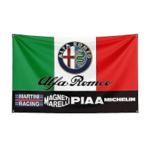 (120 x 180cm, C) Huamade 3x5ft Alfa Romeos Racing Car Flag For Decor-sy