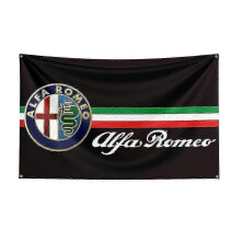 (90 x 150cm, A) Huamade 3x5ft Alfa Romeos Racing Car Flag For Decor-sy