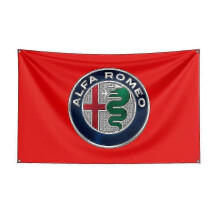 (60 x 90cm, I) Huamade 3x5ft Alfa Romeos Racing Car Flag For Decor-sy
