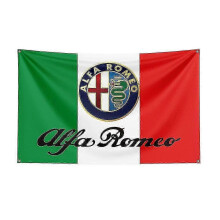 (60 x 90cm, G) Huamade 3x5ft Alfa Romeos Racing Car Flag For Decor-sy