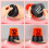 2Pcs Rotating Strobe Light, 360 Degree Rotating Light, Disco Bar Party Decorative Light Red 6