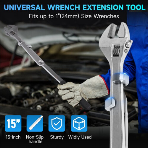 Wrench Extender Tool Bar Mechanics Spanner Torque Amplifier for Extra Leverage for Tighten Nuts Bolt 1