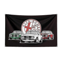 (60 x 90cm, L) Huamade 3x5ft Alfa Romeos Racing Car Flag For Decor-sy