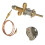 Propane Pit Gas Control Adapter Regulator Hose 60cm Thermocouple Flexible Low Working Pressure Easy Assembly 4