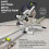 (Black flat shaft) Adjustable Cutting Machine Support Frame Table Saw Stand Height Adjustable 2024 3