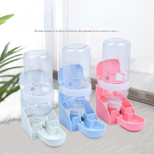 (Blue) Hanging Pet Drinker Hanging Automatic Water Feeder 1