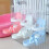 (Blue) Hanging Pet Drinker Hanging Automatic Water Feeder 3