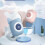 (Blue) Baby U-shaped Electric Automatic Toothbrush U-shaped 2-12 Years Old 4
