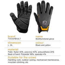 TOUGHBUILT Durable Work Gloves TB-G03 Compatible with Touchscreen, Suitable for Material Handling Safety Work Gloves XL