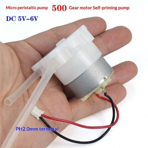 Micro Peristaltic Pump -  5V-6V Gear Motor Self-Priming Liquid Pump for DIY Projects 2